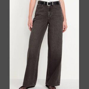 Old Navy High Waisted Baggy Wide Leg Jeans NWT 6 Tall